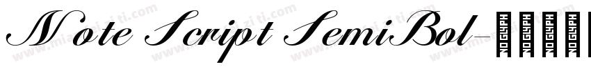Note Script SemiBol字体转换